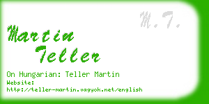 martin teller business card